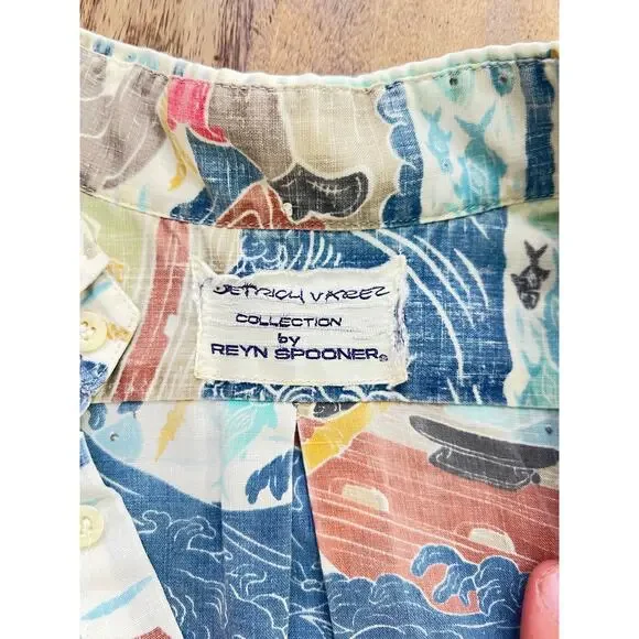 Vintage Reyn Spooner Men Hawaiian Dietrich Varez Collection Aloha Shirt Size XL - Picture 3 of 4